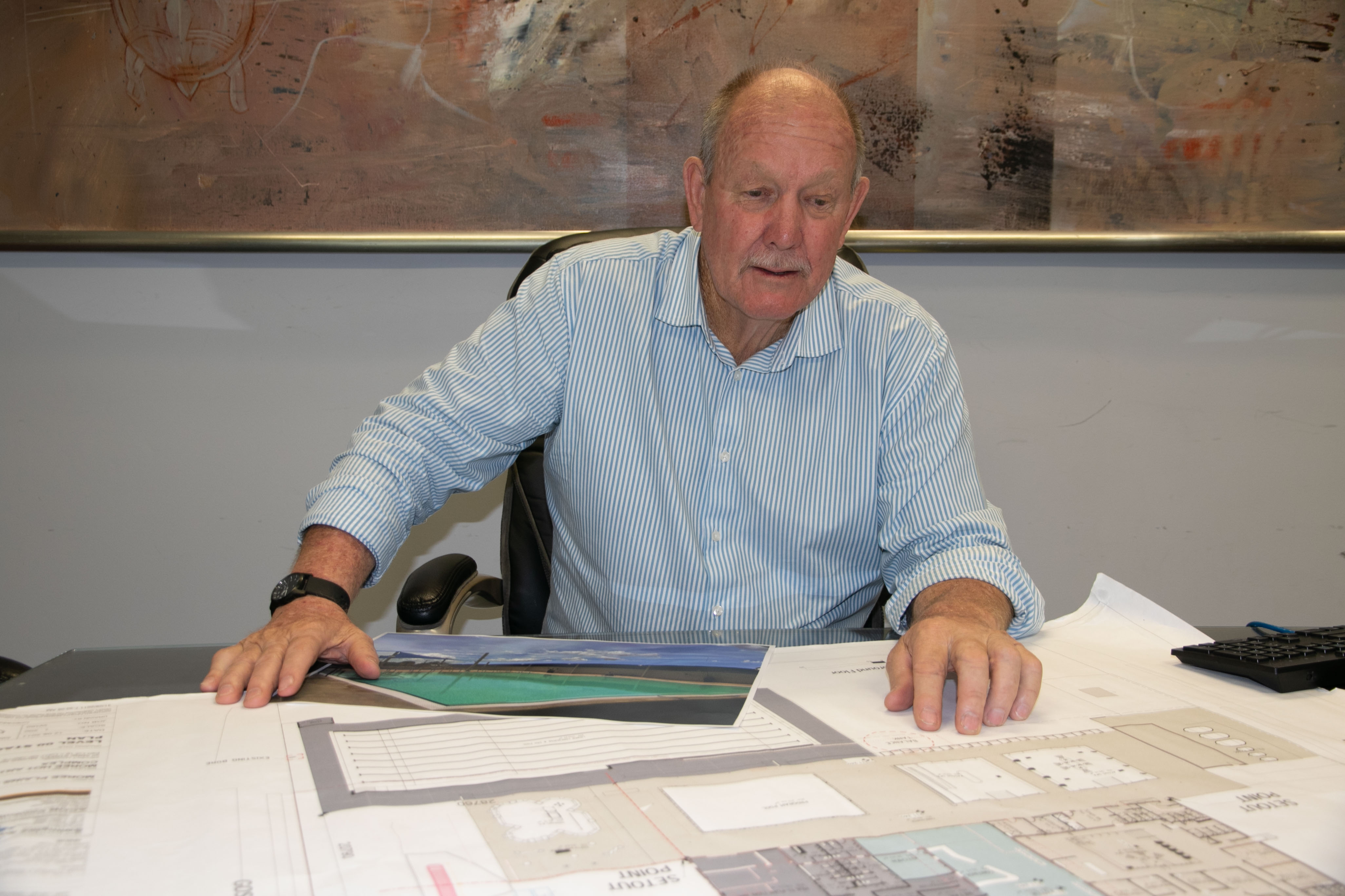 Councillor Stephen Ritchie, happy to have the DA lodged for a new 50m pool