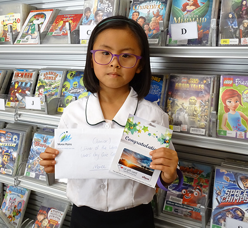 Library Lovers Announced - Kwan Sin Tung Aurora, Moree children’s quiz winner.