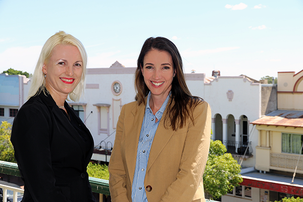 Moree Plains Shire Councils Mayor Susannah Pearse with Interim General Manager Natalia Cowley