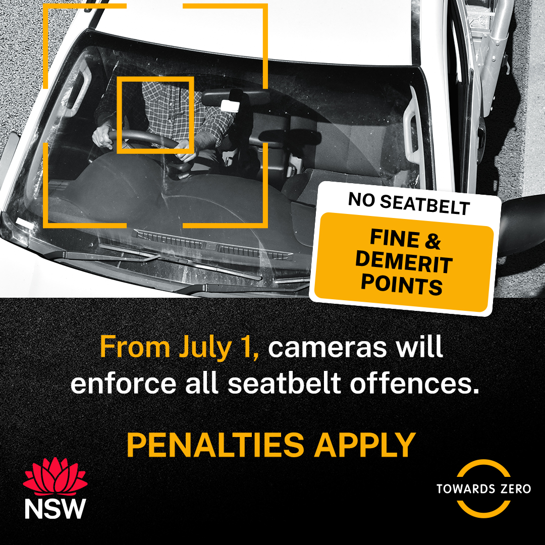 Seatbelt Offence Penalties Apply