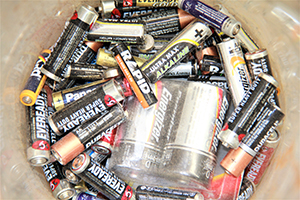 Free disposal Household batteries