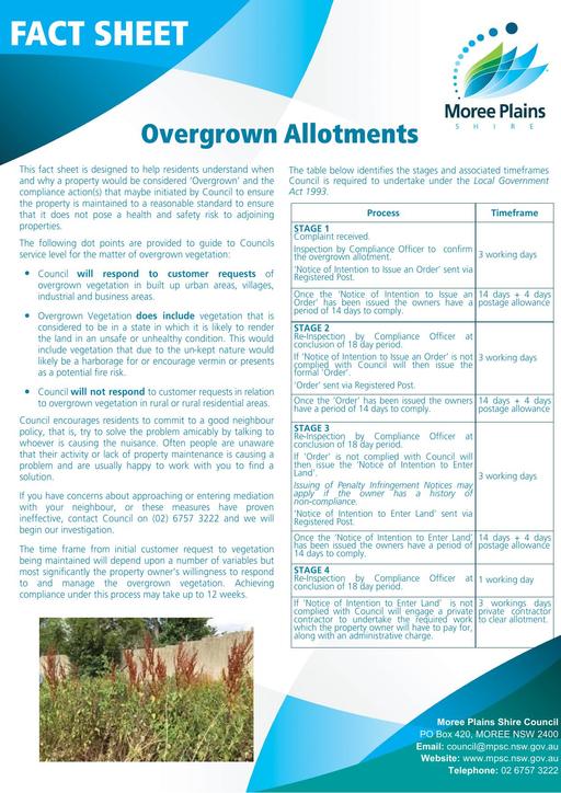 Fact Sheet   Overgrown Allotments