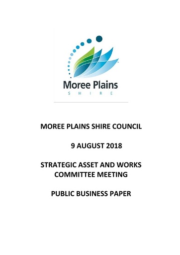 Public Business Paper Strategic Asset and Works Committee Meeting 9 Augu