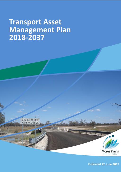 Endorsed Transport Asset Management Plan   Scenario One Version One   2018 to 2037