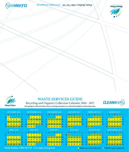 Waste Services Calendar