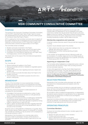 Inland Rail NSW Interim Charter