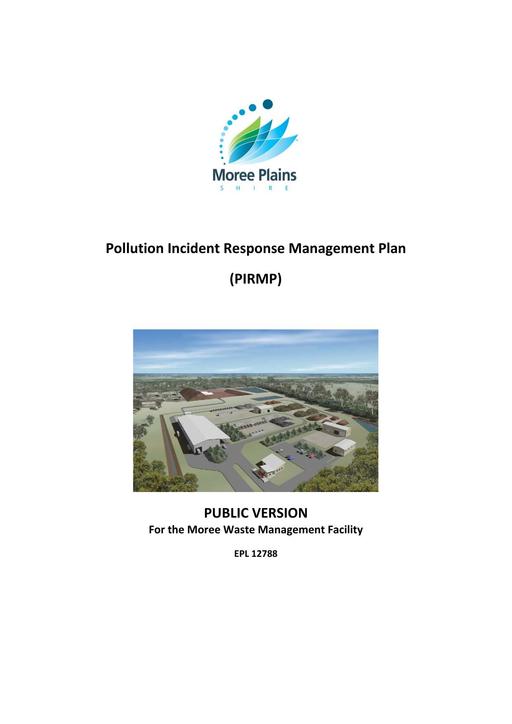 PIRMP pollution incident report management plan Moree Waste Management Facilty June 2014