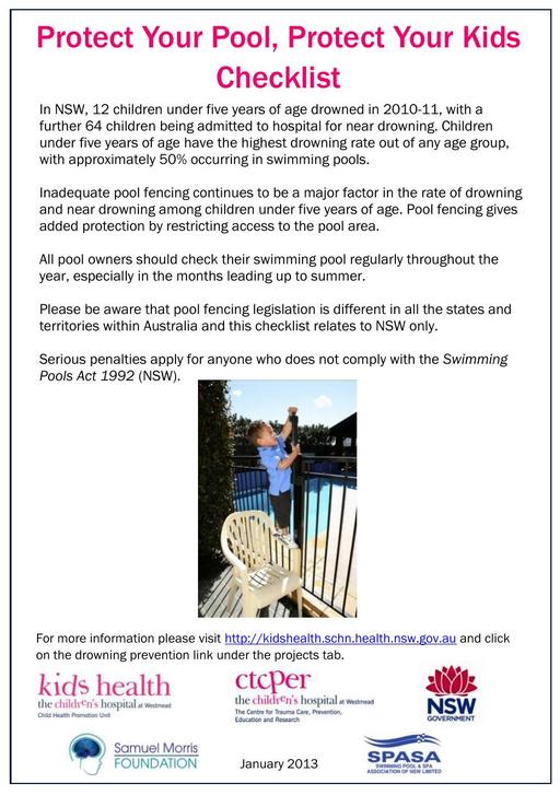 Swimming Pool Laws Brochure